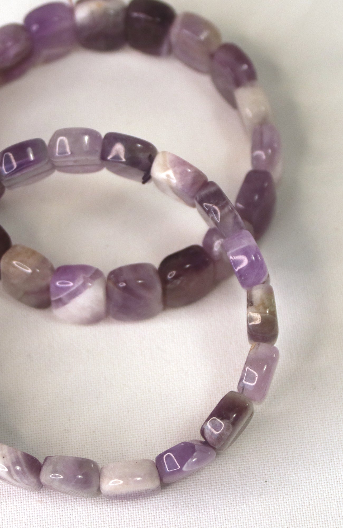 Amethyst Squared Oval Bracelet